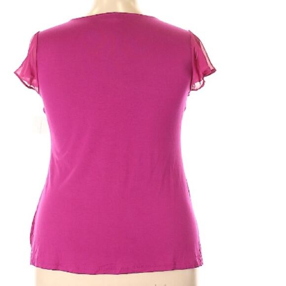 Charter Club Ruffled Scoop Neck Casual Top - Picture 3 of 6